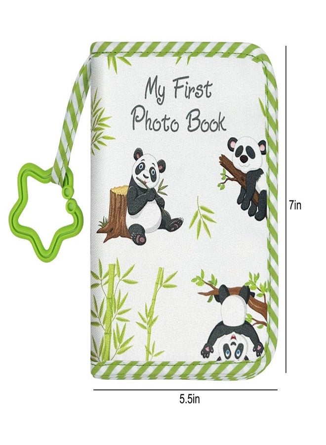 ZUYYON Baby Photo Album Baby Memory Book, Soft Cloth Photo Book First Year Memory Album Shower Gift for Newborn Toddler & Kids, Holds 4x6 Inch Photos (Panda) - Image 2